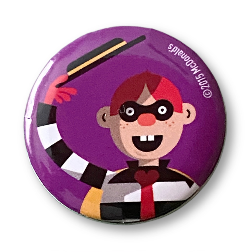 Mcdonald’s Pin Hamburglar Mascot Colorful Pop Art Icons 1.25” Pinback Button